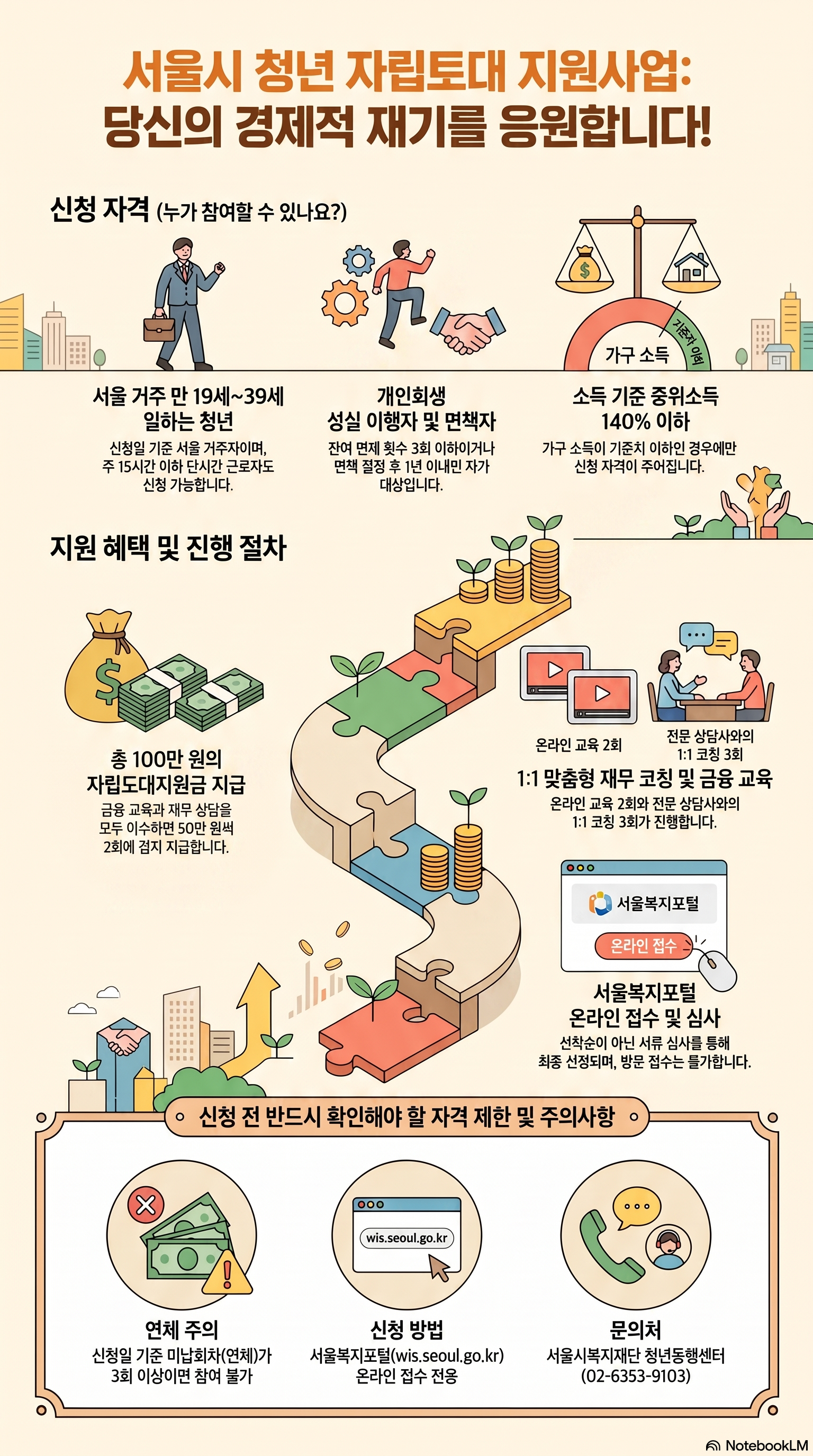 서울 청년 자립토대지원금 신청방법