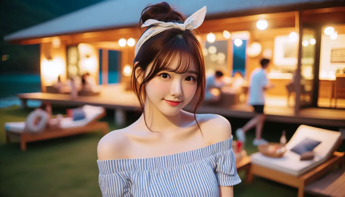 타이난-호텔-수영장-이용-방법으로-관광하는-여성의-모습