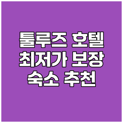 툴루즈 호텔 가격 비교 최저가 보장 