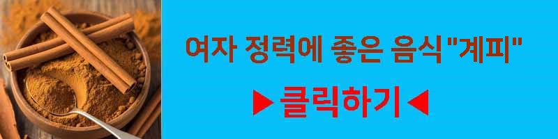 여자 정력에 좋은 음식 계피 영양 효과 섭취 방법 부작용 알아보기