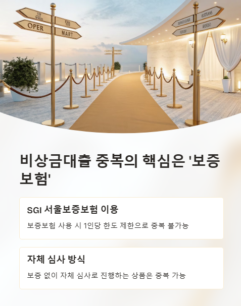 비상금대출 중복의 핵심은 보증보험