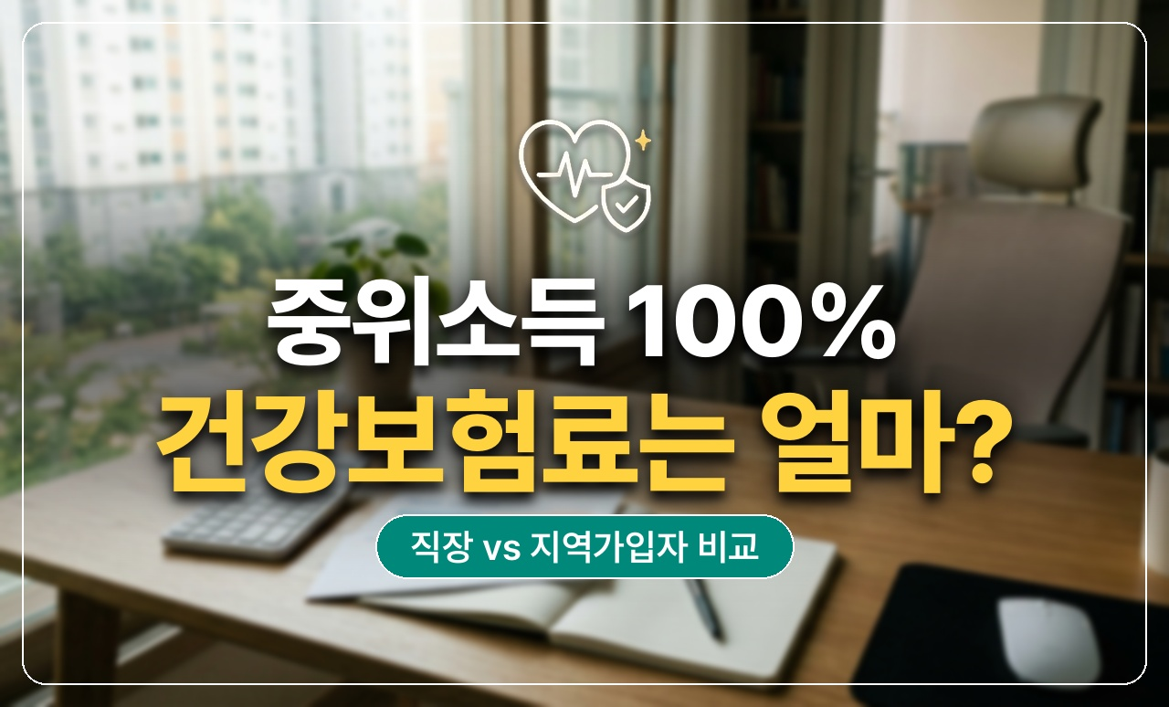 중위소득 100% 1인가구 건강보험료 썸네일