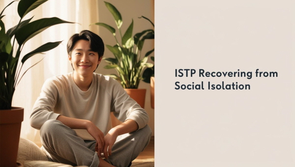 ISTP 유형의 고립감 회복에 대한 그림입니다