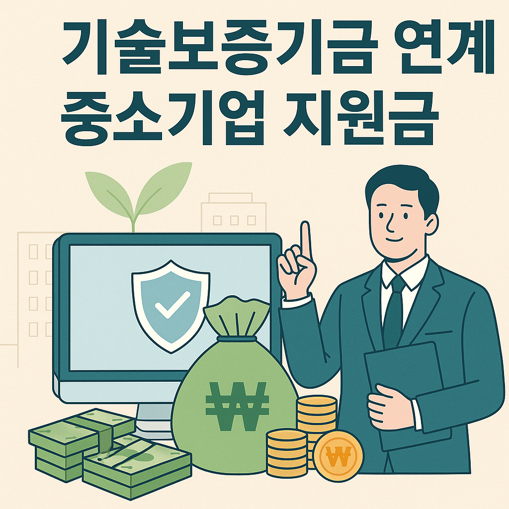 기술보증기금 연계 중소기업 지원금 포스터 이미지
