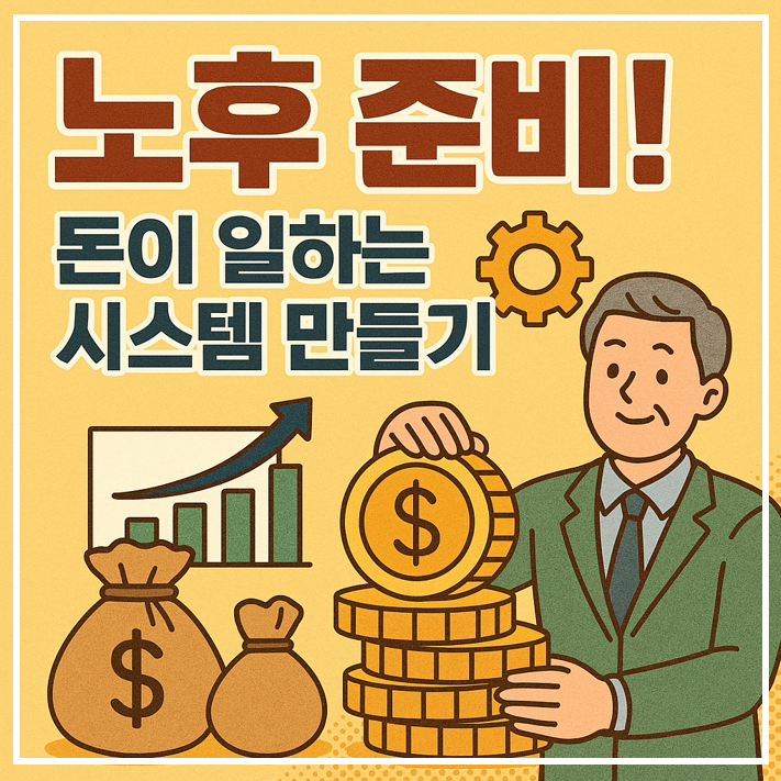 노후준비, 돈이 일하는 시스템 만들기 이미지