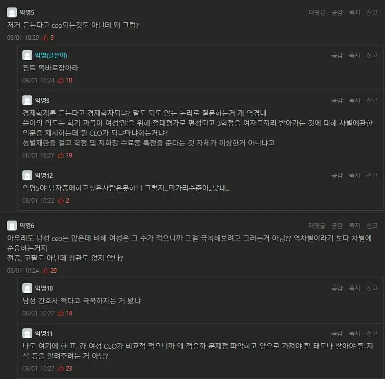 경남대 성차별 수업