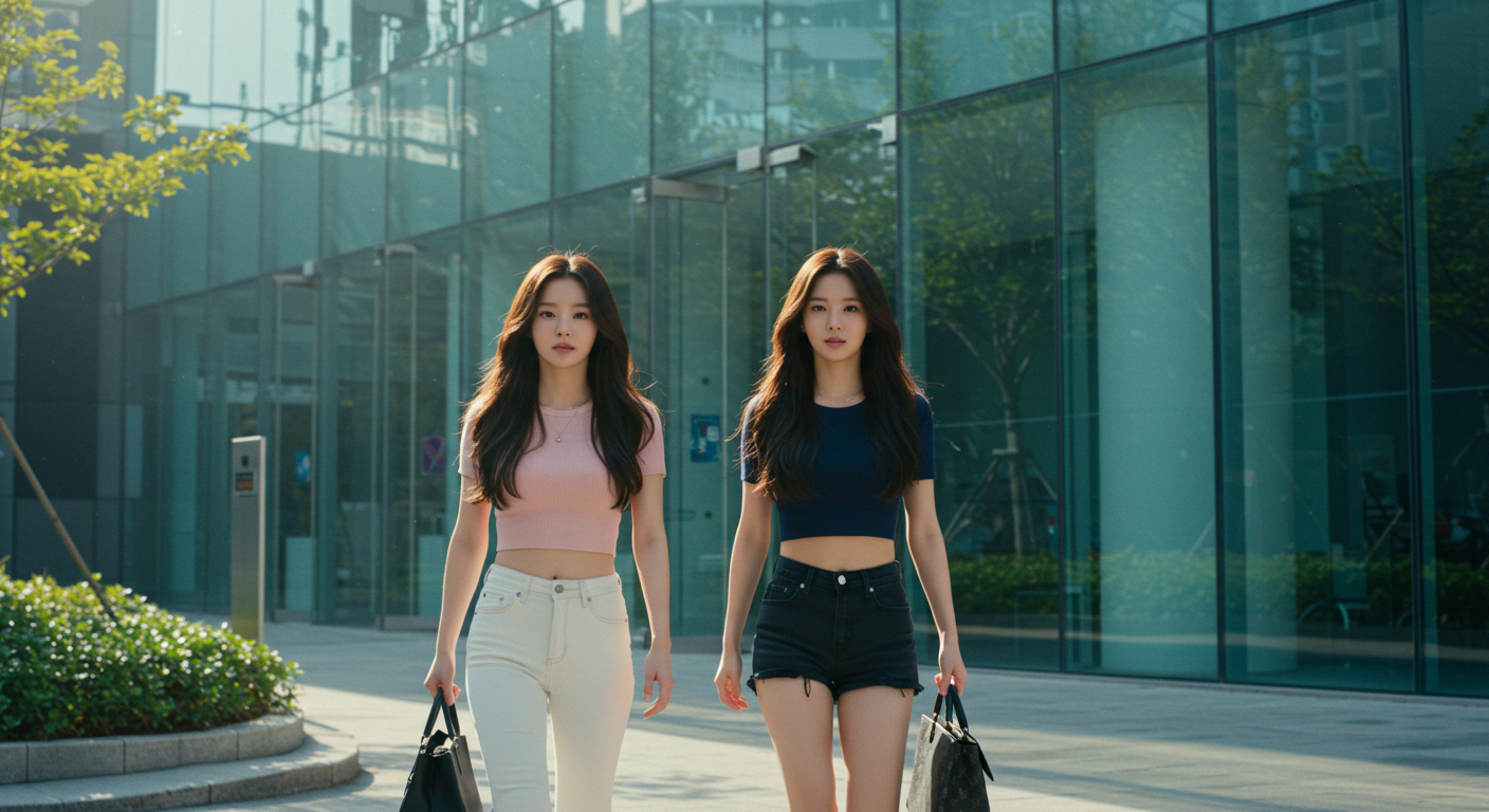 출근 중인 여성들