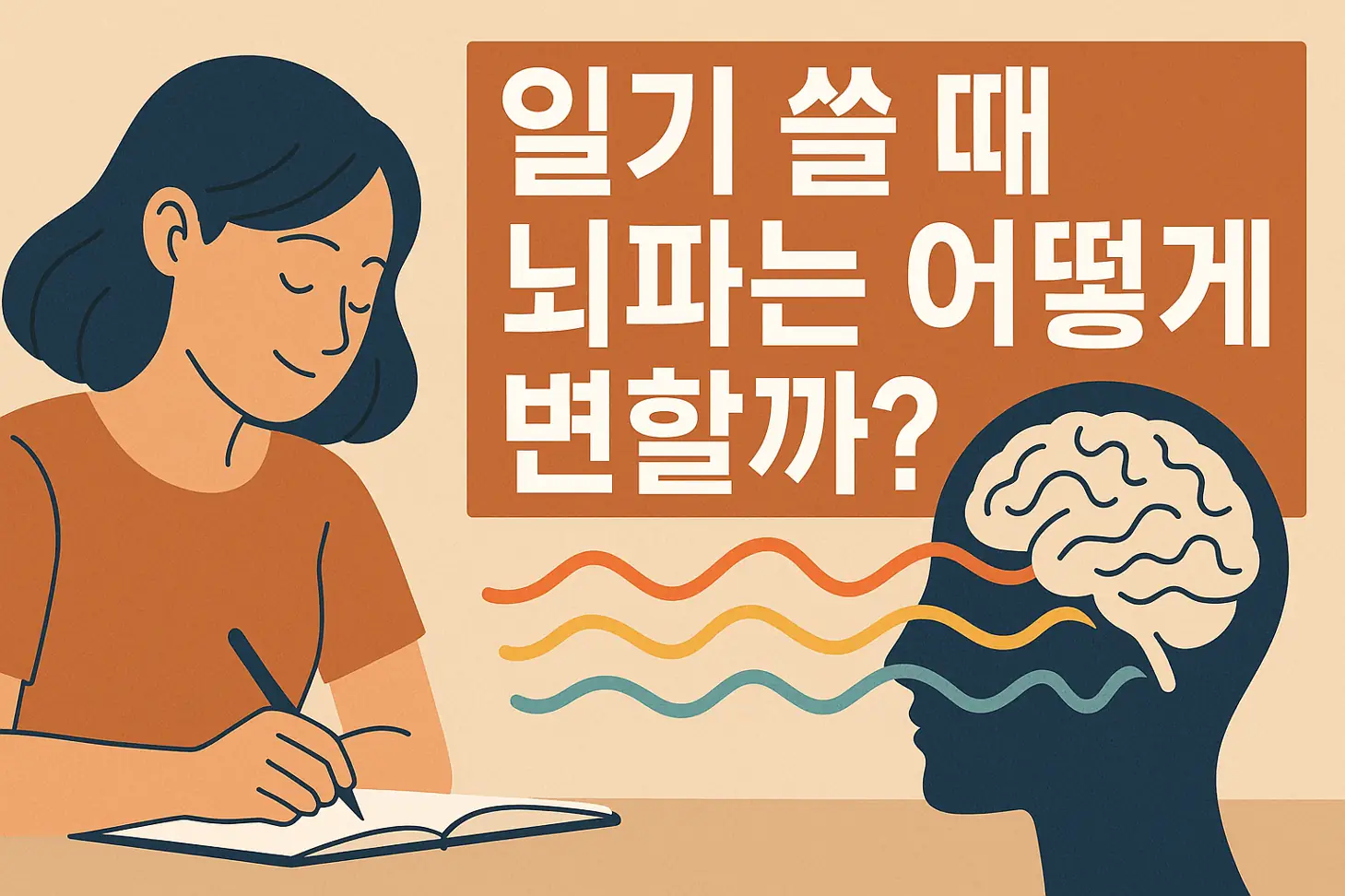 일기 쓸 때 뇌파는 어떻게 변할까?