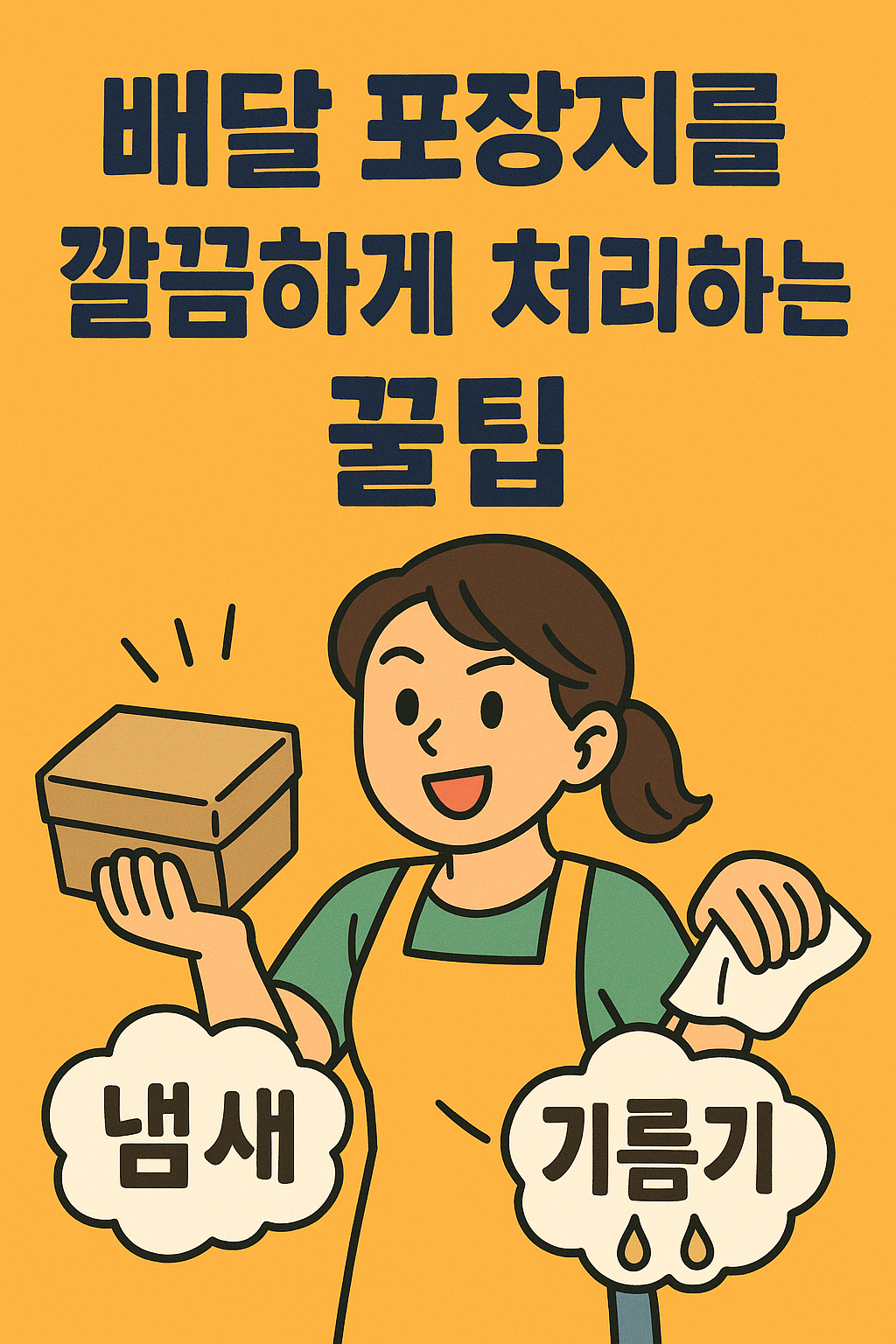 냄새와 기름기 제거 꿀팁
