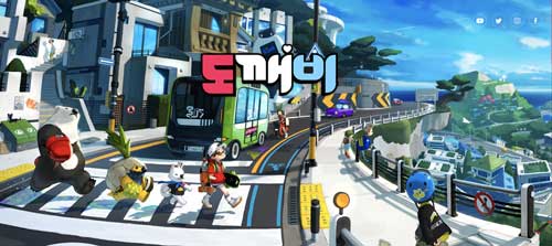 도깨비, 메타버스, 횡단보도를 건너는 아바타들