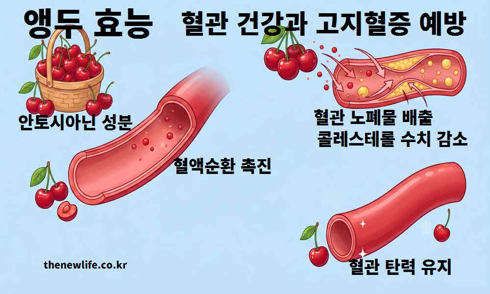 앵두 효능 혈관 건강 고지혈증 예방