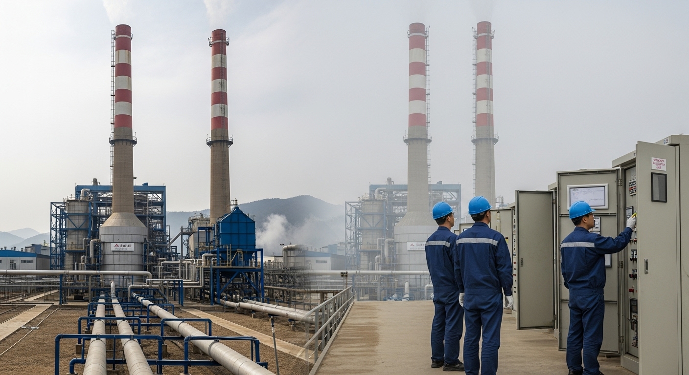 an industrial carbon capture and storage (CCS) facility in South Korea