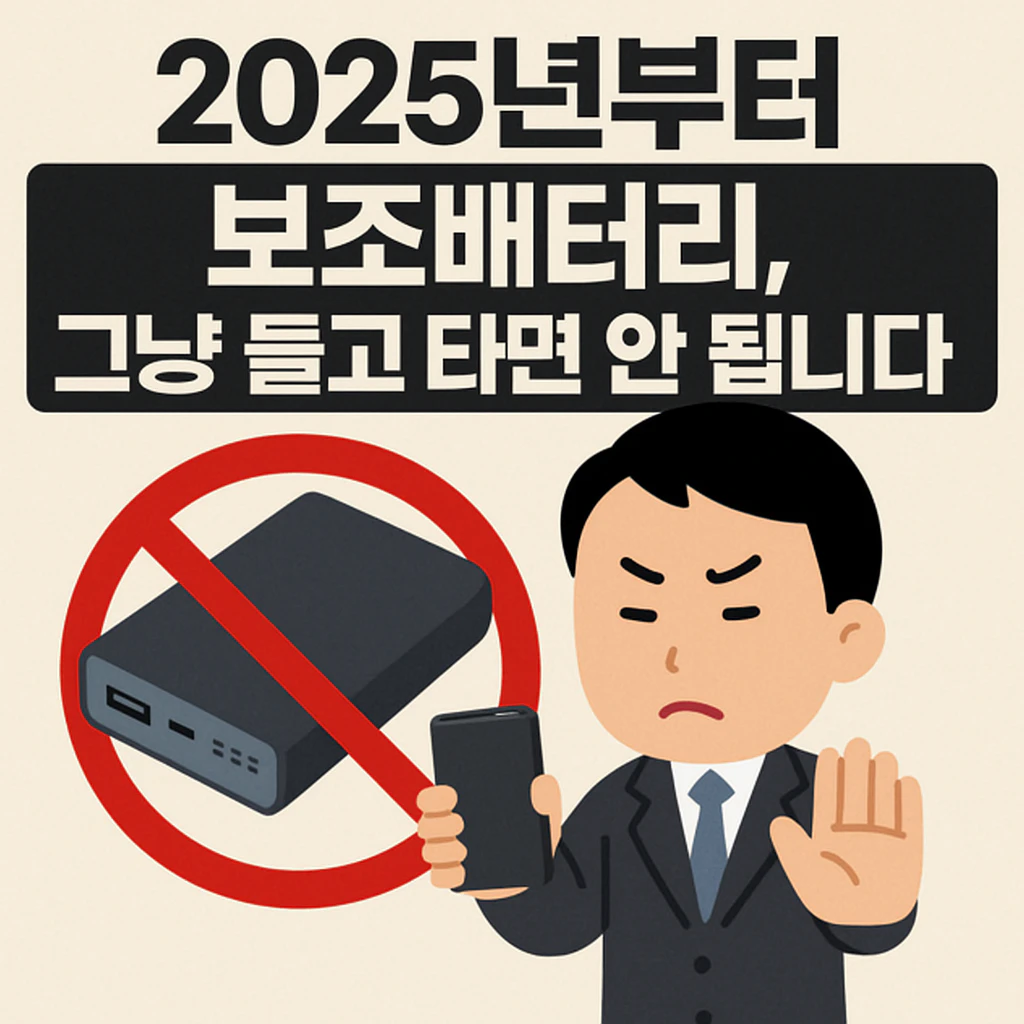 비행기 보조배터리 가이드 블로그 섬네일