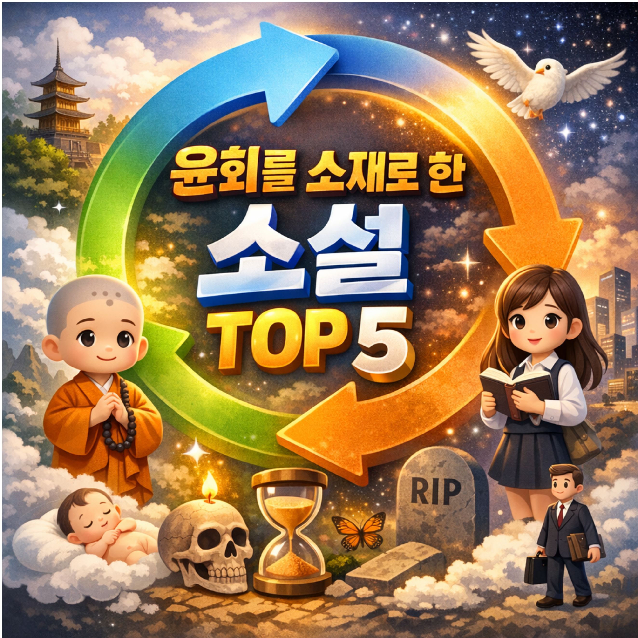 윤회를 소재로 한 소설 TOP 5: 삶과 죽음을 넘나드는 이야기들