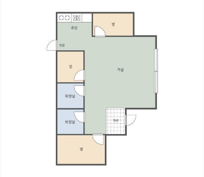 숲속의집 15인실 평면도