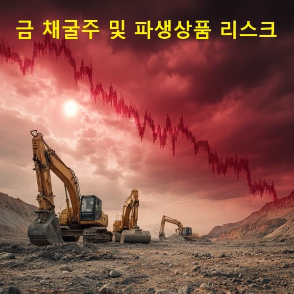 금 채굴주 및 파생상품 위험 요소 이미지