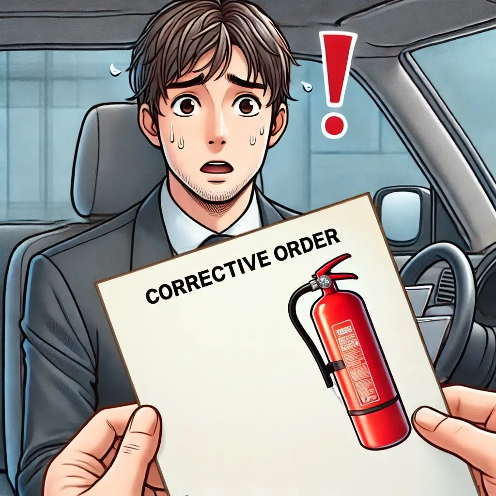 소화기 미 비치 시 시정명령