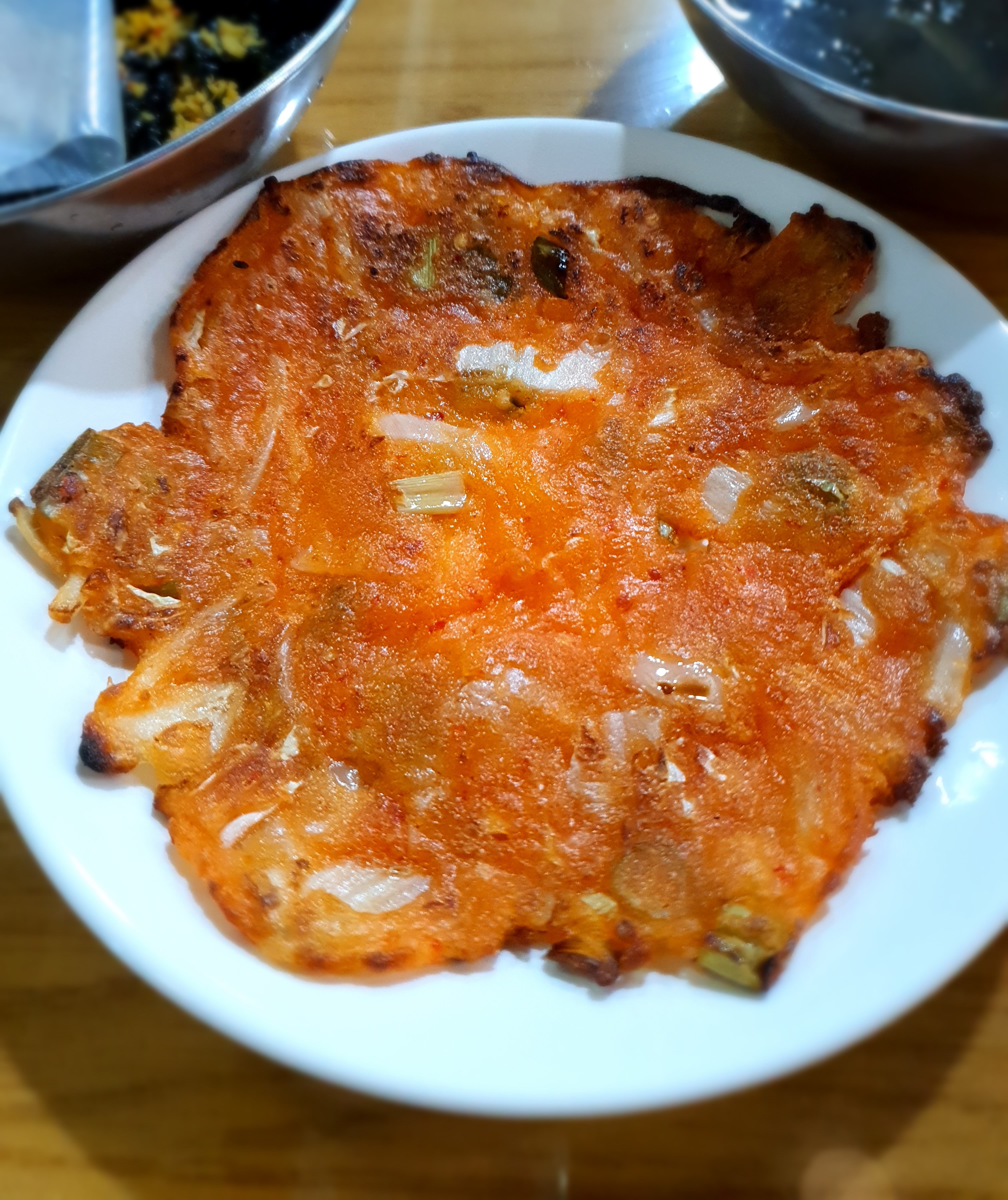 김치전이-별미였어요.