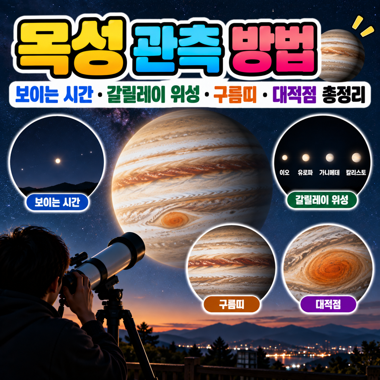 목성 관측 방법
