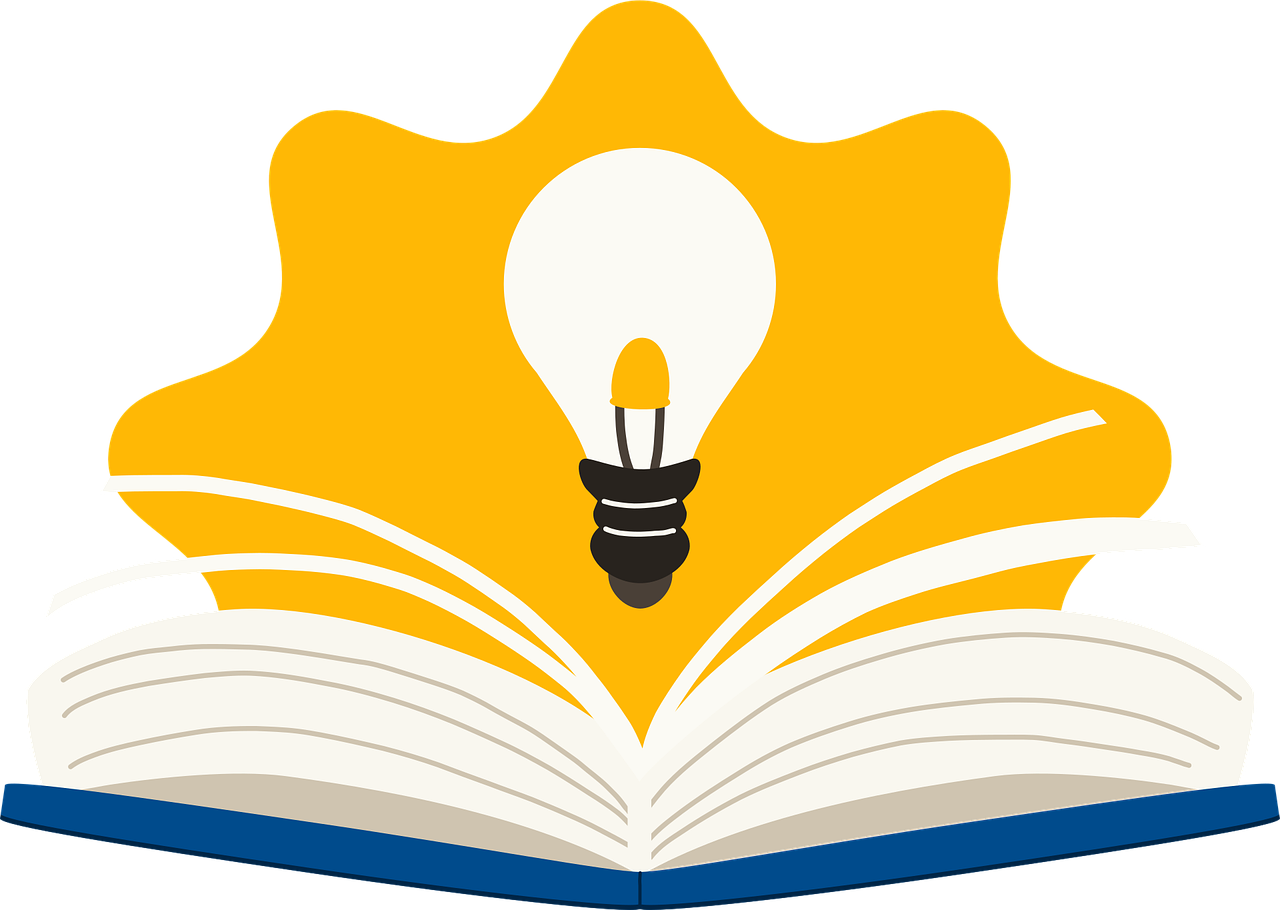 전구 아이콘에서 책 관련 사진