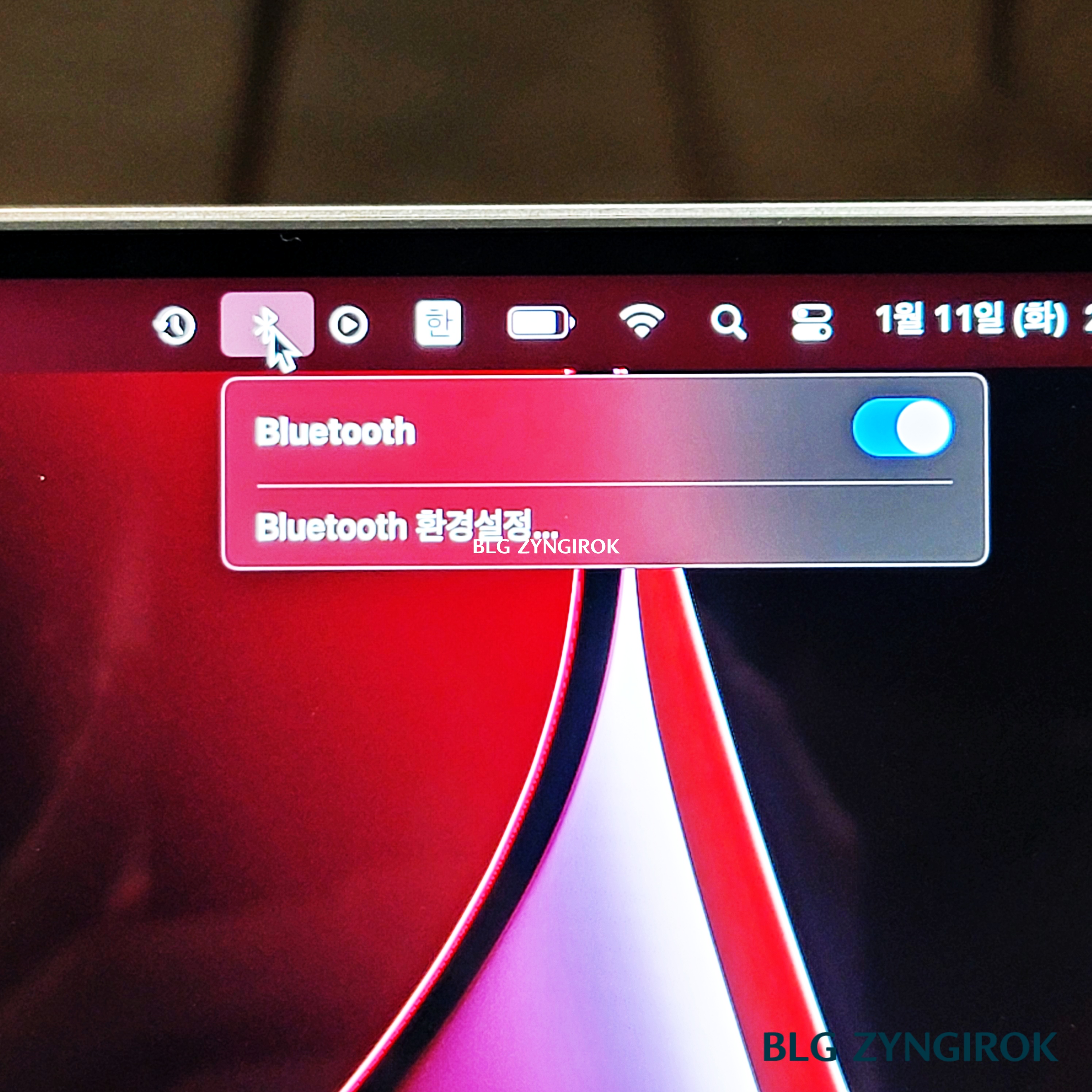 QCY-T11-블루투스-연결모습