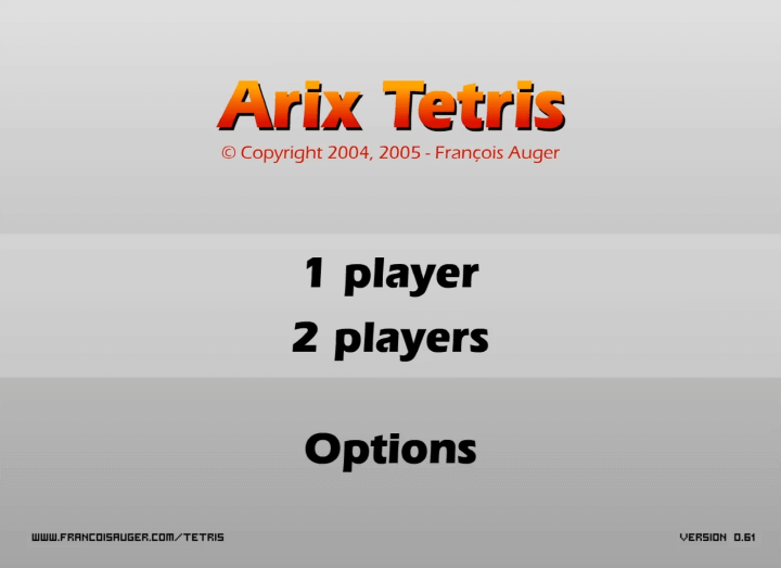 에이릭스-2인용-테트리스-플래시게임-메인-화면