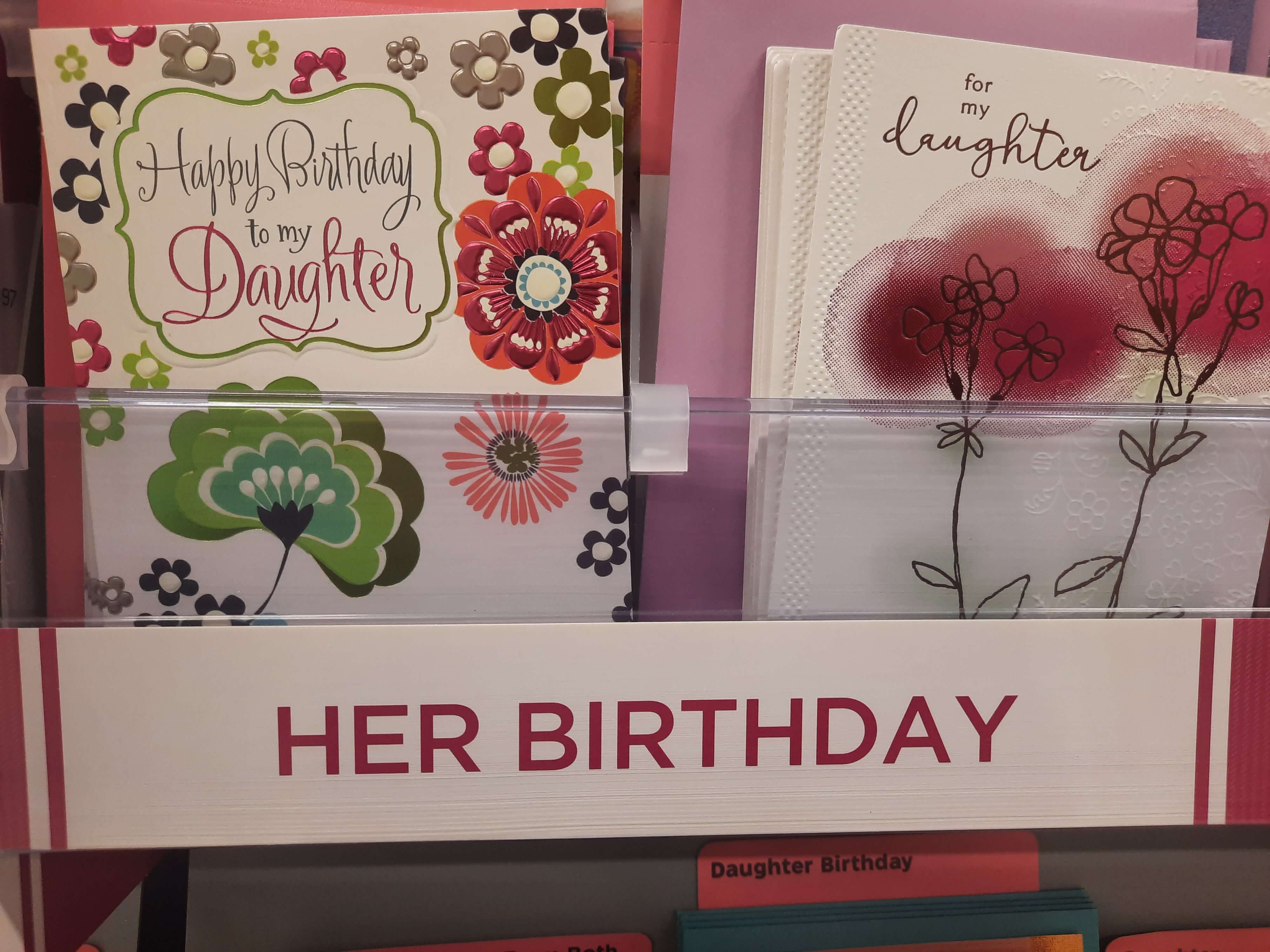 여자를 위한 생일카드