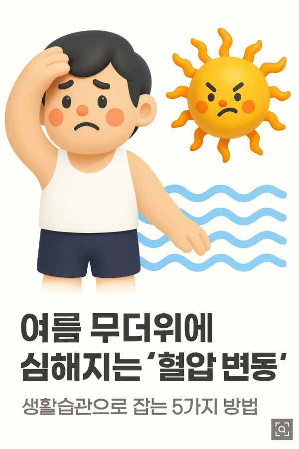 늦여름 무더위에 심해지는 ‘혈압 변동’ — 생활습관으로 잡는 5가지 방법/gpt