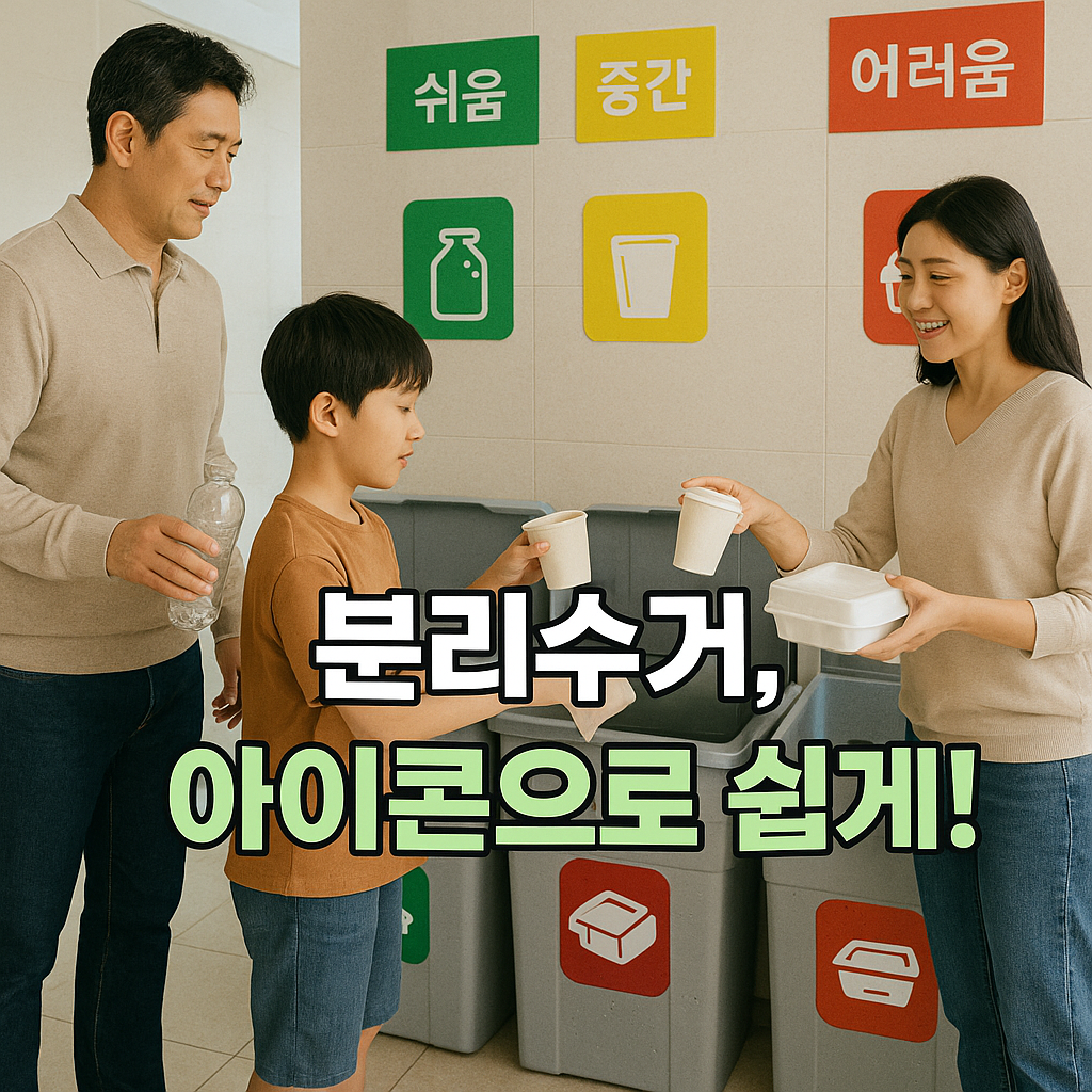 아이콘으로 쉽게 하는 분리수거
