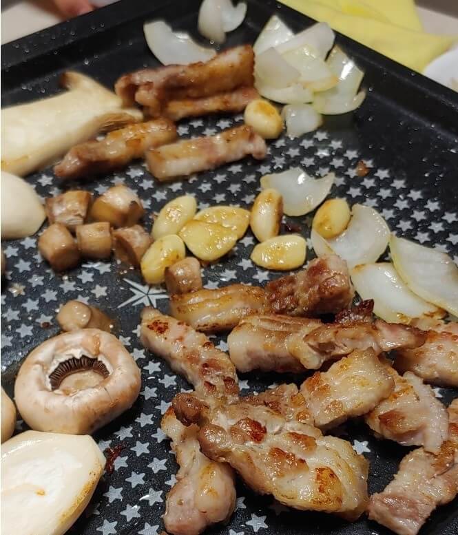 삼겹살-구웠을때