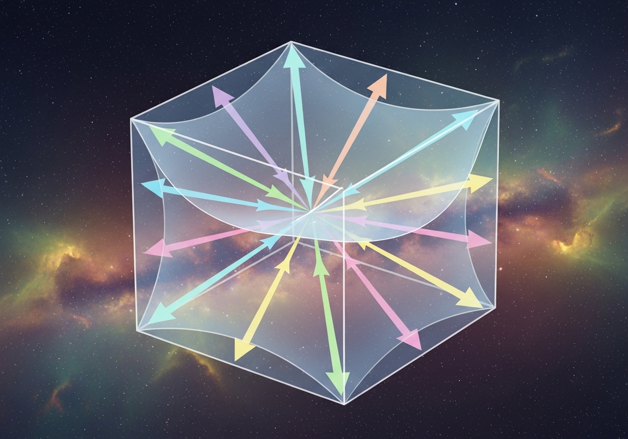 3차원 중력의 방향 참조 일러스트