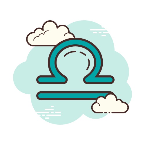 천칭자리 사인 일러스트