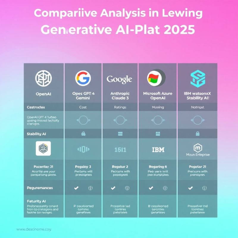 Comparison of 7 Generative AI Platforms in 2025 - Cost, Performance, Security