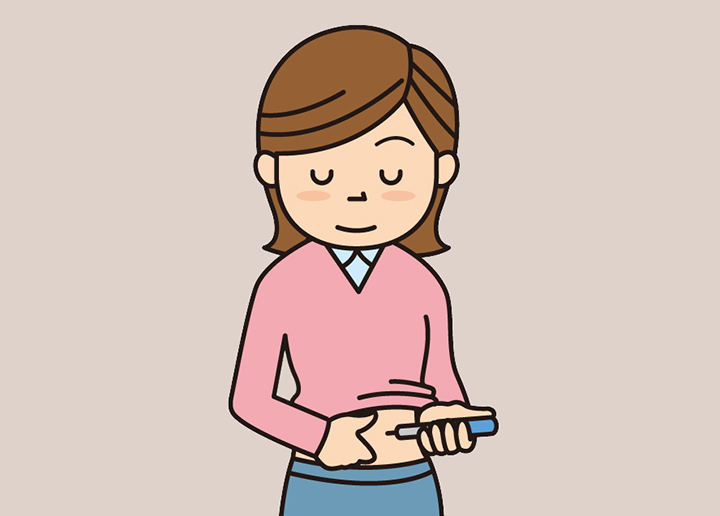 혈당-체크하는-여성