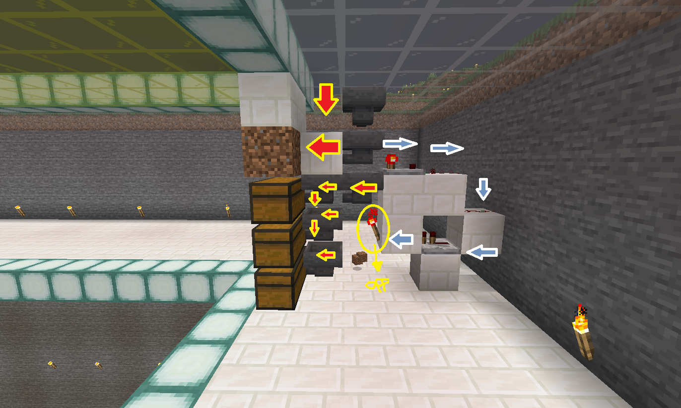 마인크래프트 회로 아이템 분배 11