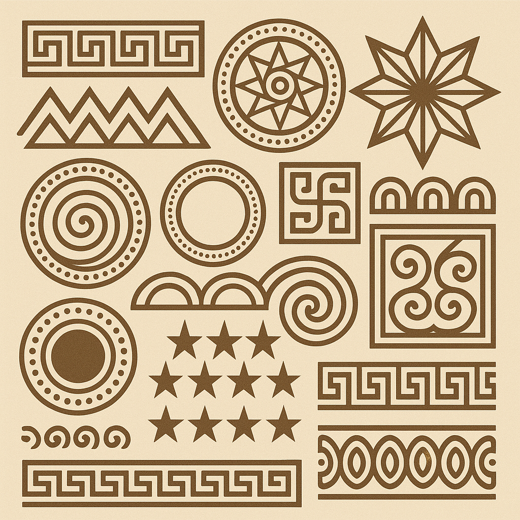 간다라 미술 패턴의 상징