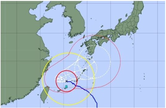 태풍 카눈 경로