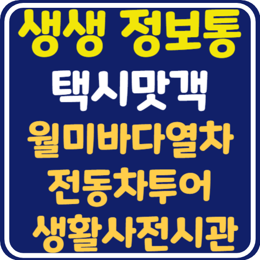 생생 정보통 인천 월미바다열차, 전동차투어, 생활사전시관 정보 안내 : 택시맛객