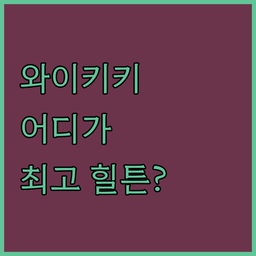 힐튼 vs 힐튼! 와이키키 호텔 고민