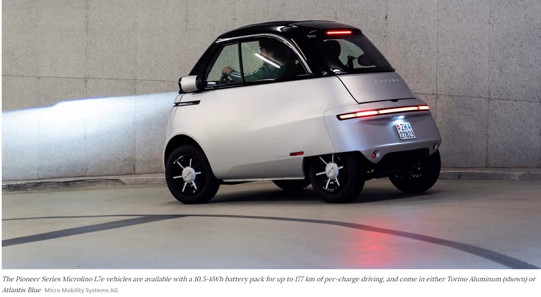 정말 작고 귀여운 전기 버블카