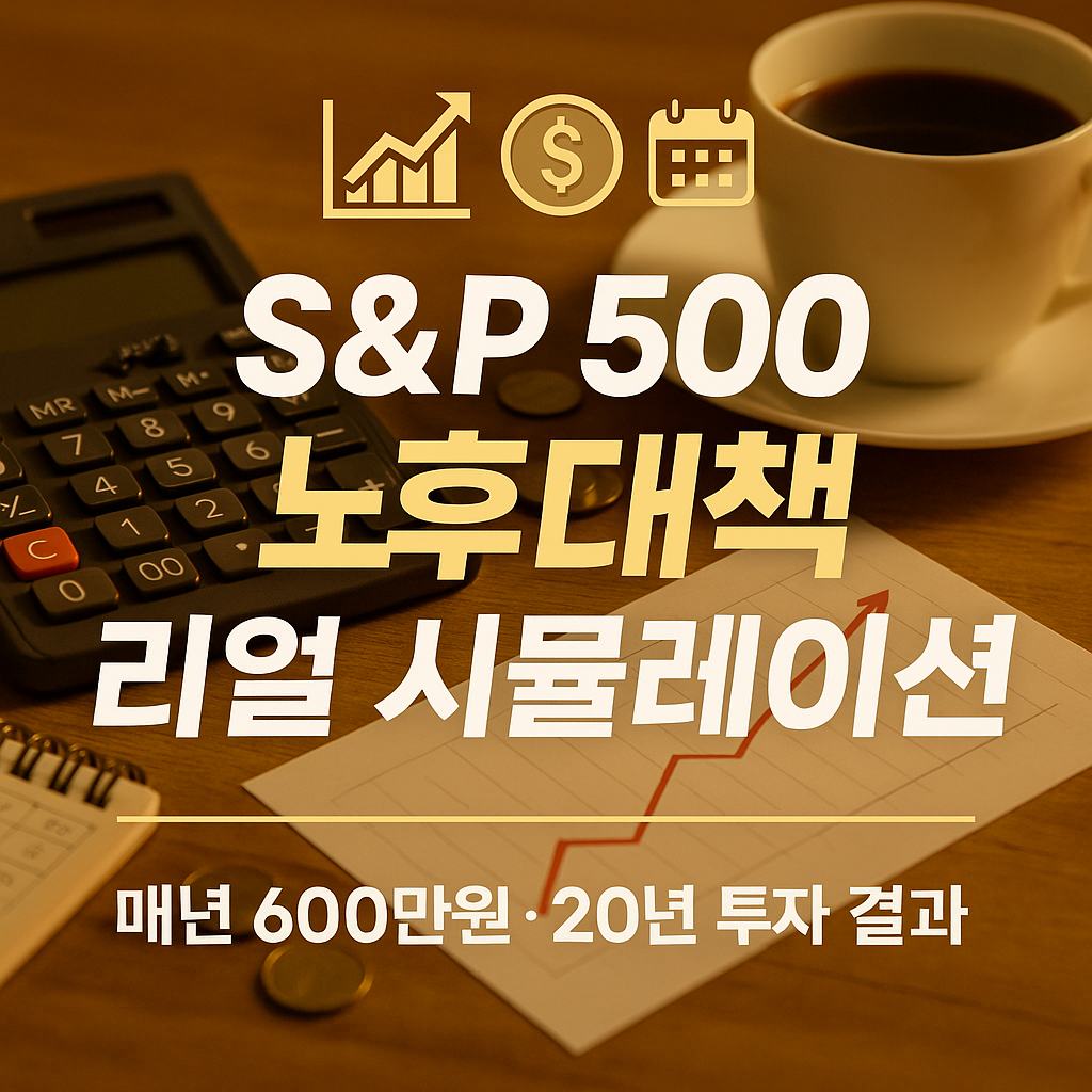 연 600만원, 20년 투자하면? S&P 500 실질수익률 공개!