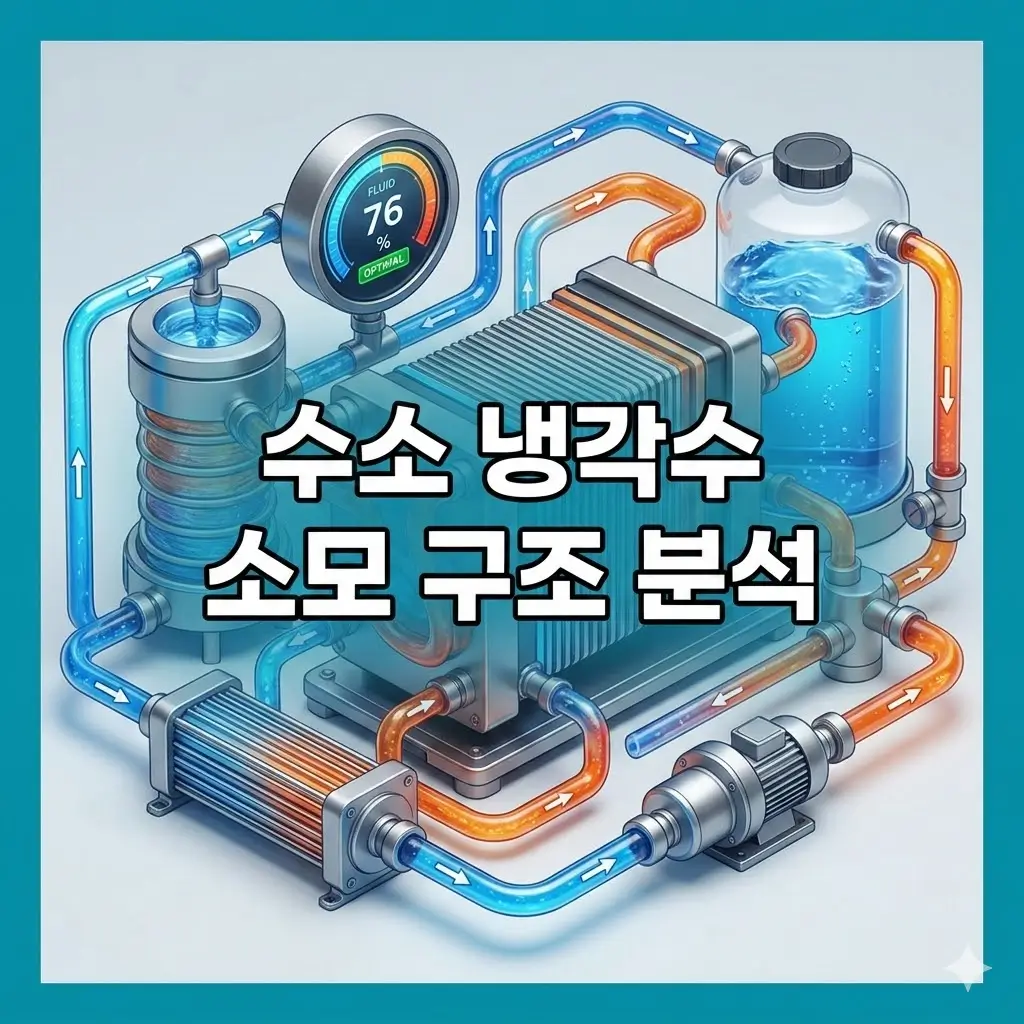 내륙 고온 건조 지역에서 수소 냉각수 소모량이 증가하는 구조