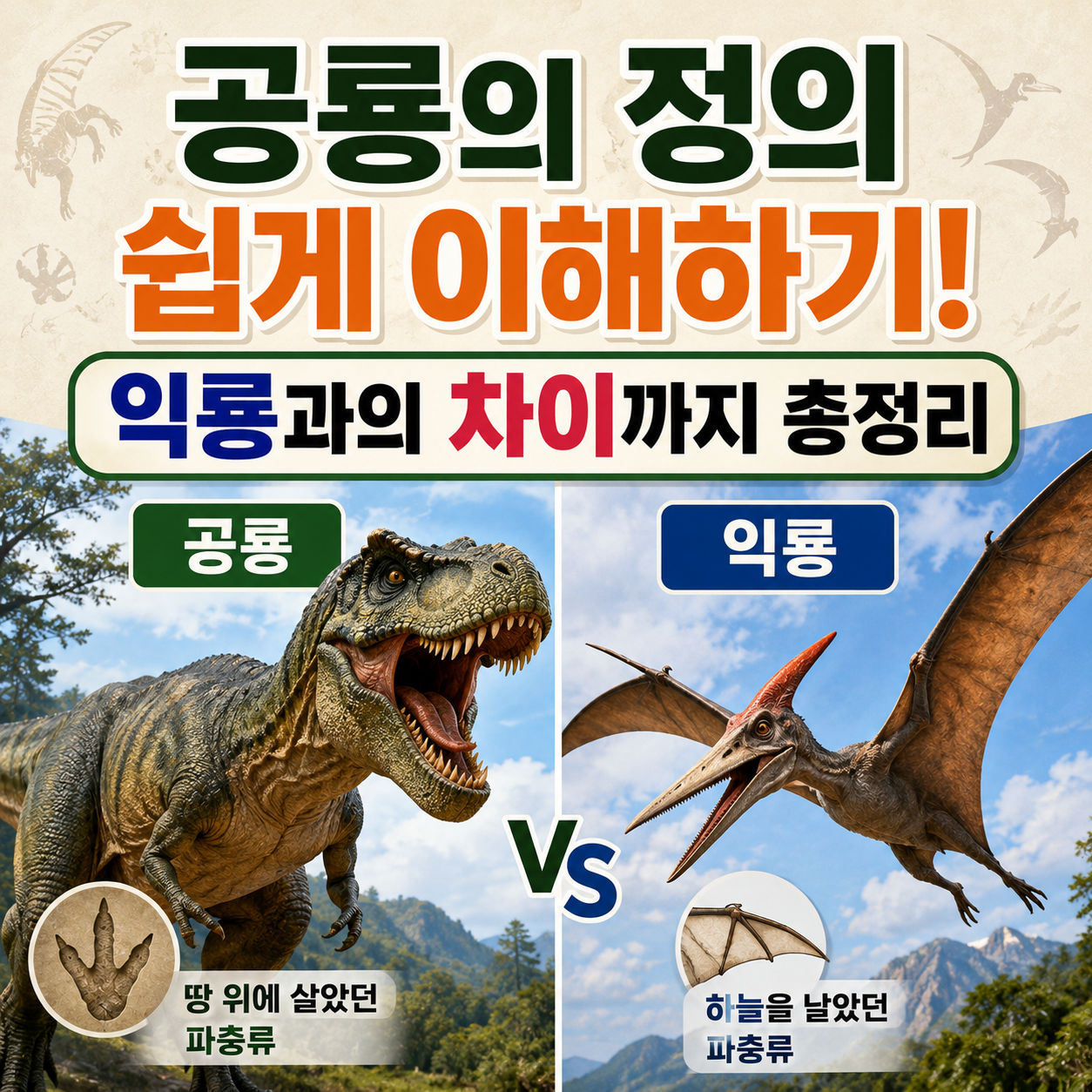 공룡의 정의 쉽게 이해하기
