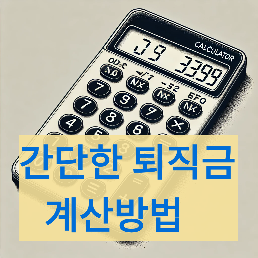 퇴직금계산기