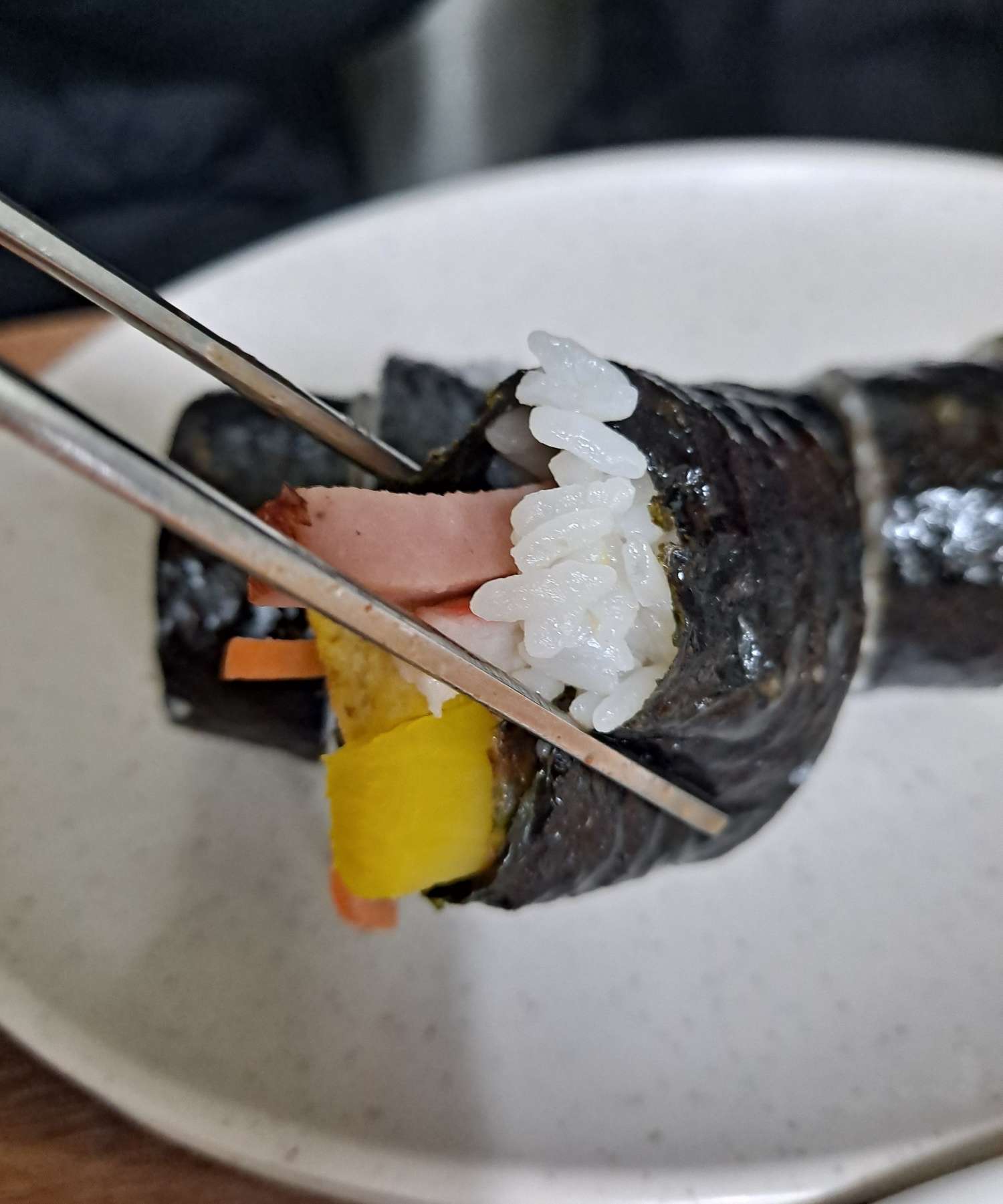 공단떡볶이 김밥 한개