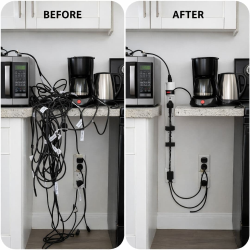 주방 전자제품 코드 정리, 안전하고 깔끔하게 관리하는 법