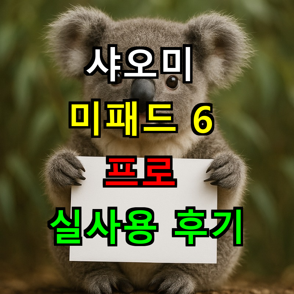 샤오미 미패드 6 프로 실사용 후기, 가성비 태블릿의 진짜 모습은?