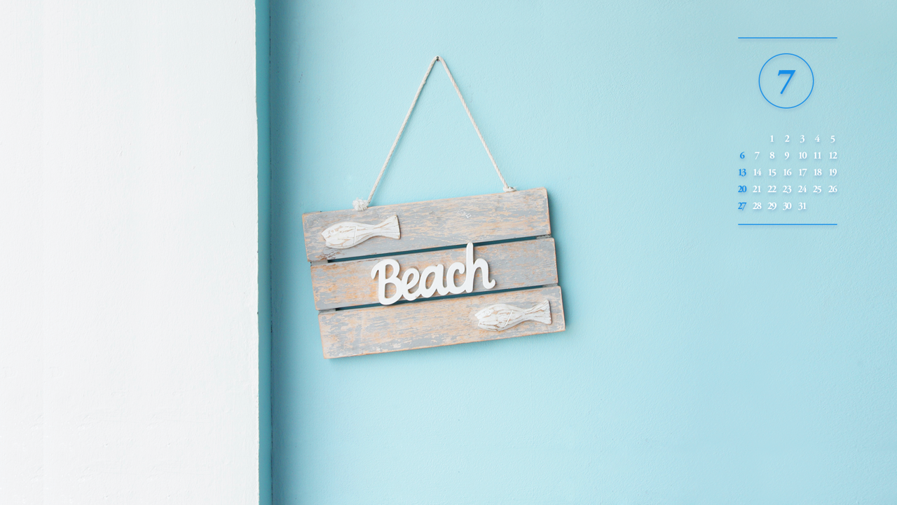 11 나무 팻말 A - 2025년7월 노트북배경화면