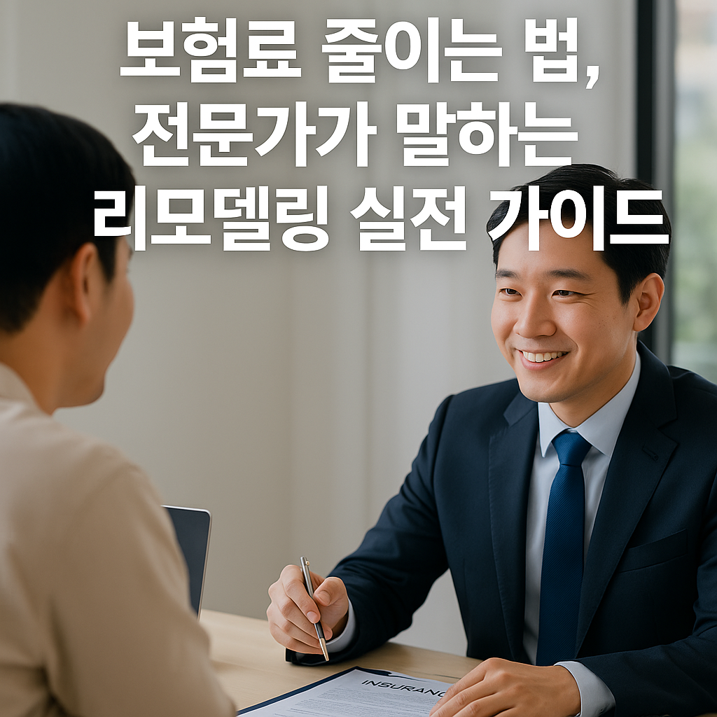 보험료 줄이는 법, 전문가가 말하는 리모델링 실전 가이드