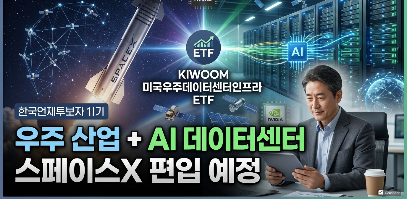 키움 미국우주데이터센터인프라 ETF 상장, 스페이스X 투자 시대 열리나?